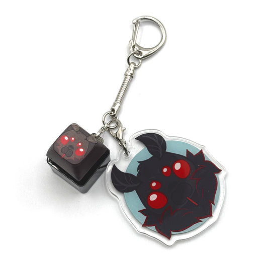 Mothman Keyboard Keychain