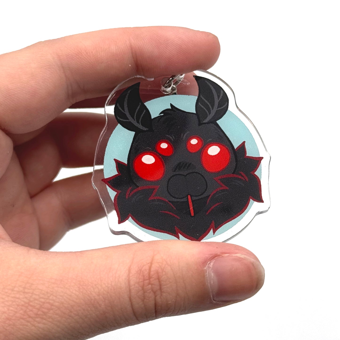 Mothman Keyboard Keychain