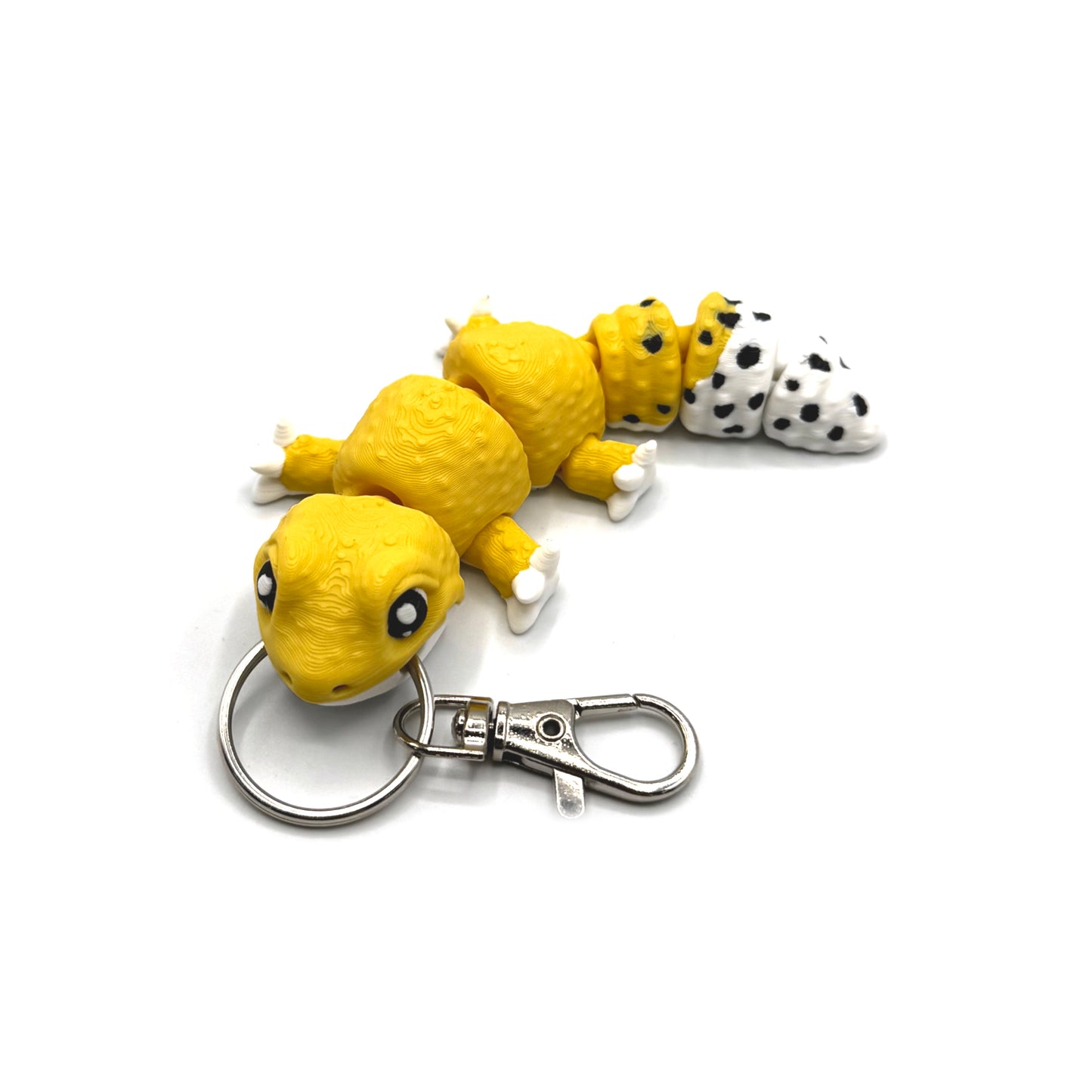 Leopard Gecko 3D Printed Fidget Keychain