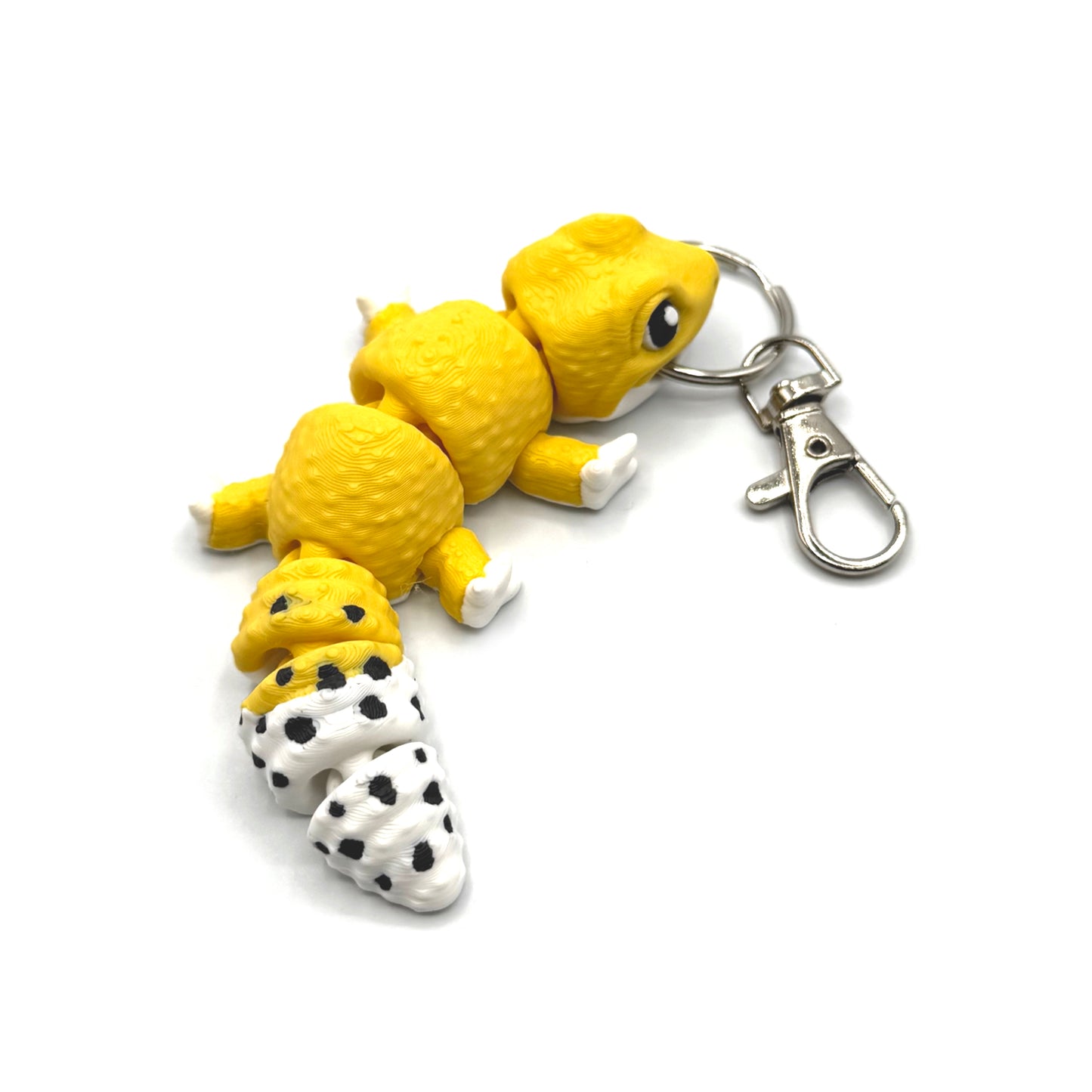 Leopard Gecko 3D Printed Fidget Keychain