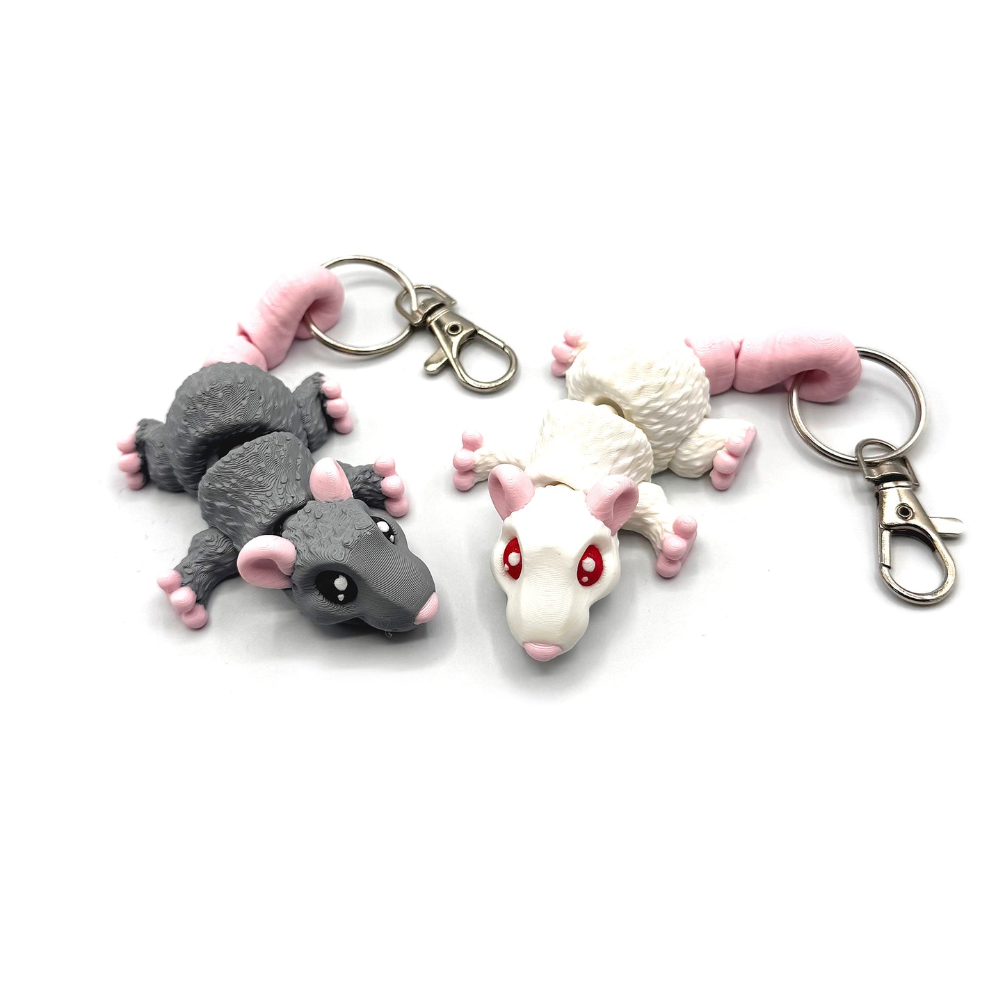 Rat 3D Printed Fidget Keychain