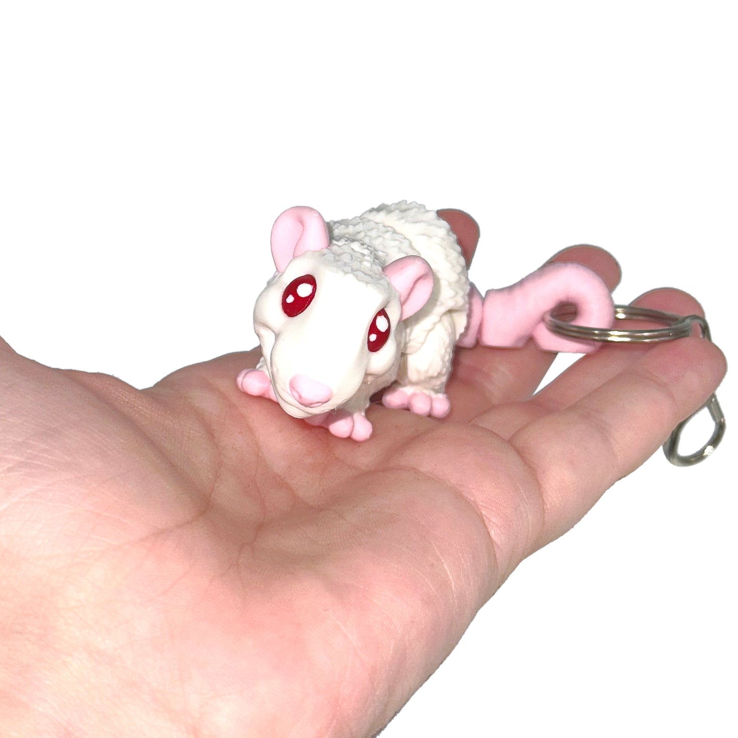 Rat 3D Printed Fidget Keychain