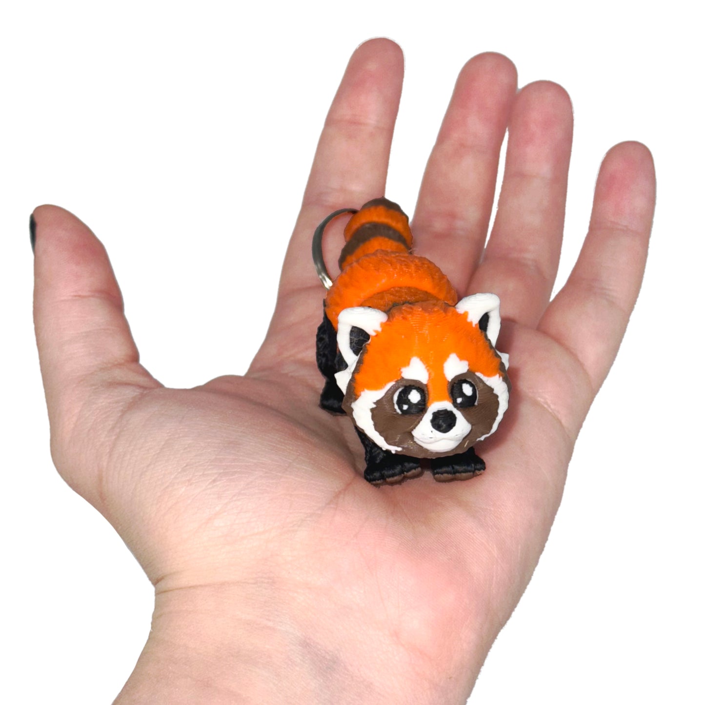 Red Panda 3D Printed Fidget Keychain