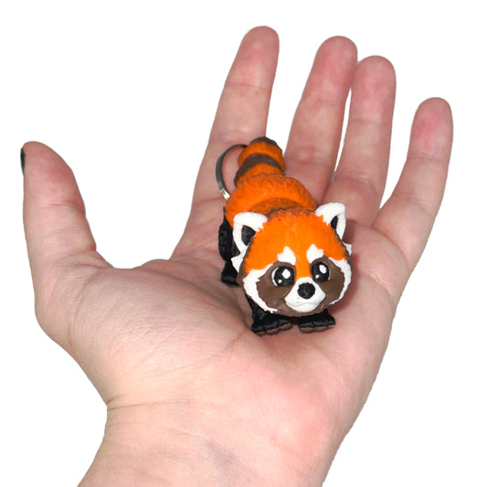 Red Panda 3D Printed Fidget Keychain