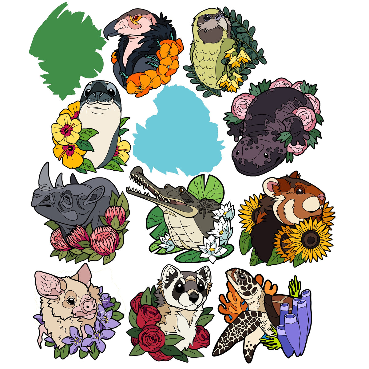 Endangered Species Monthly Enamel Pin Club
