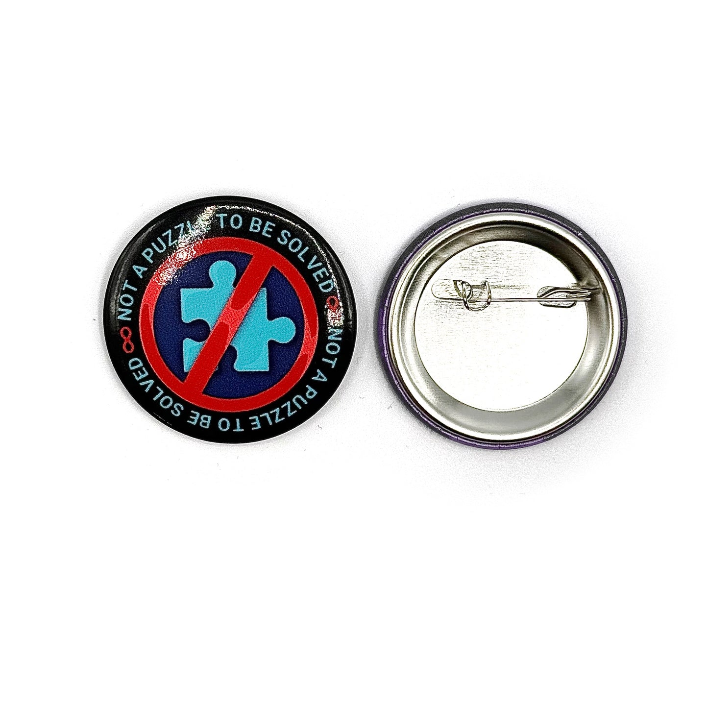 Not a Puzzle Button Pin