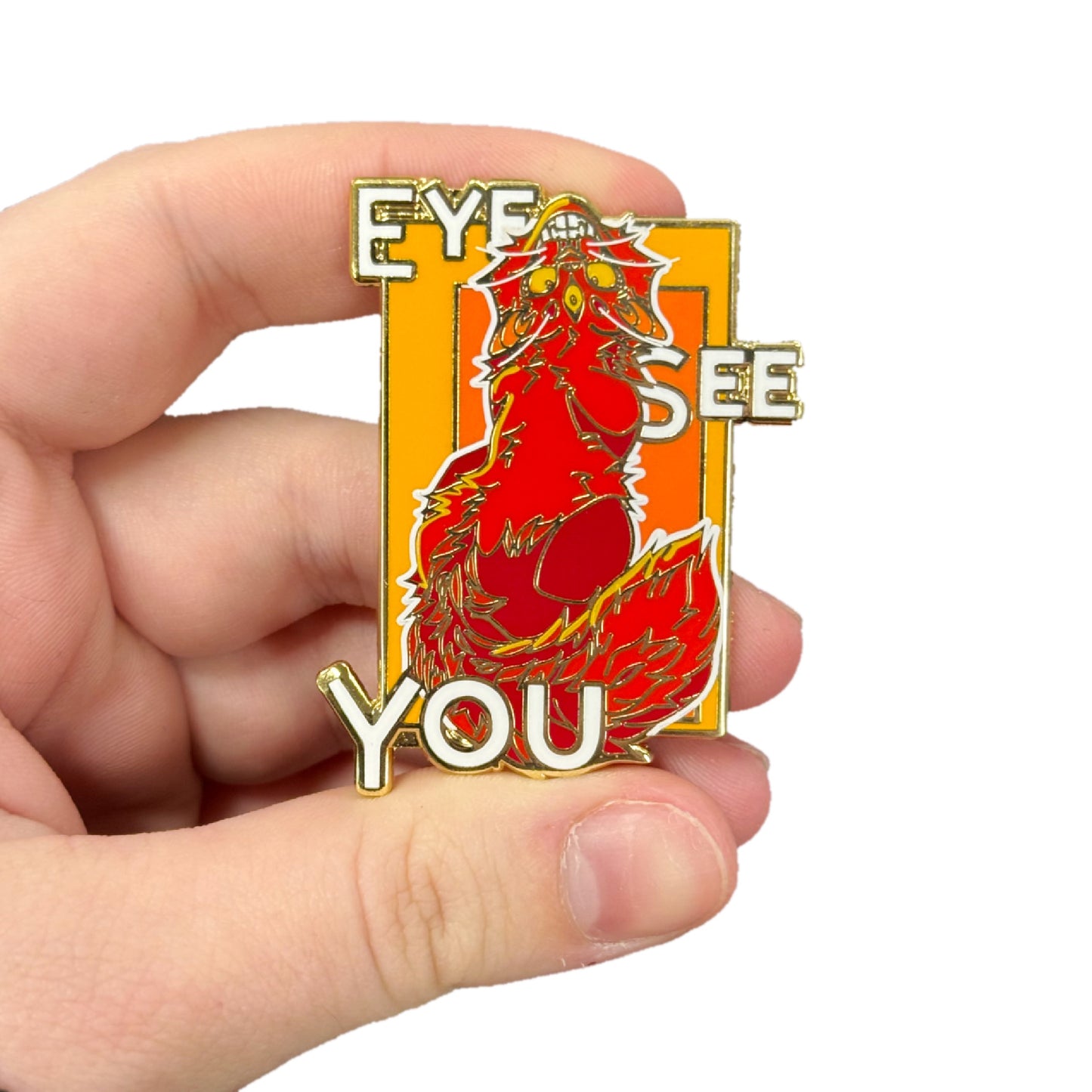 Eye See You Gold Enamel Pin (Not Restocking!)