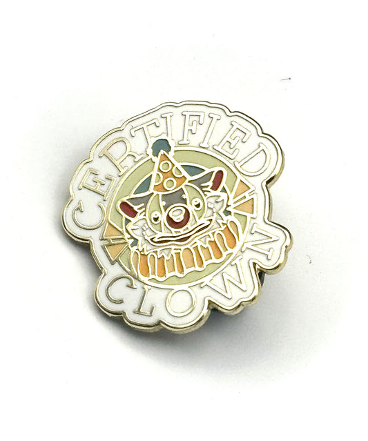 Certified Clown Enamel Pin
