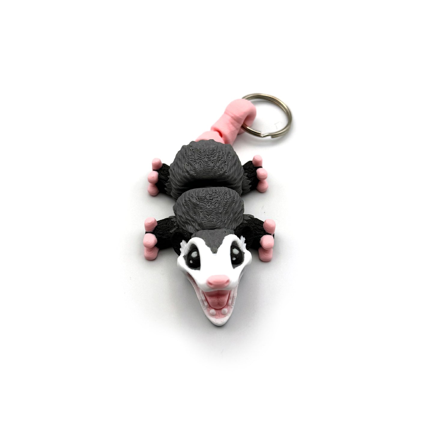 3D Printed Fidget Possum Keychain