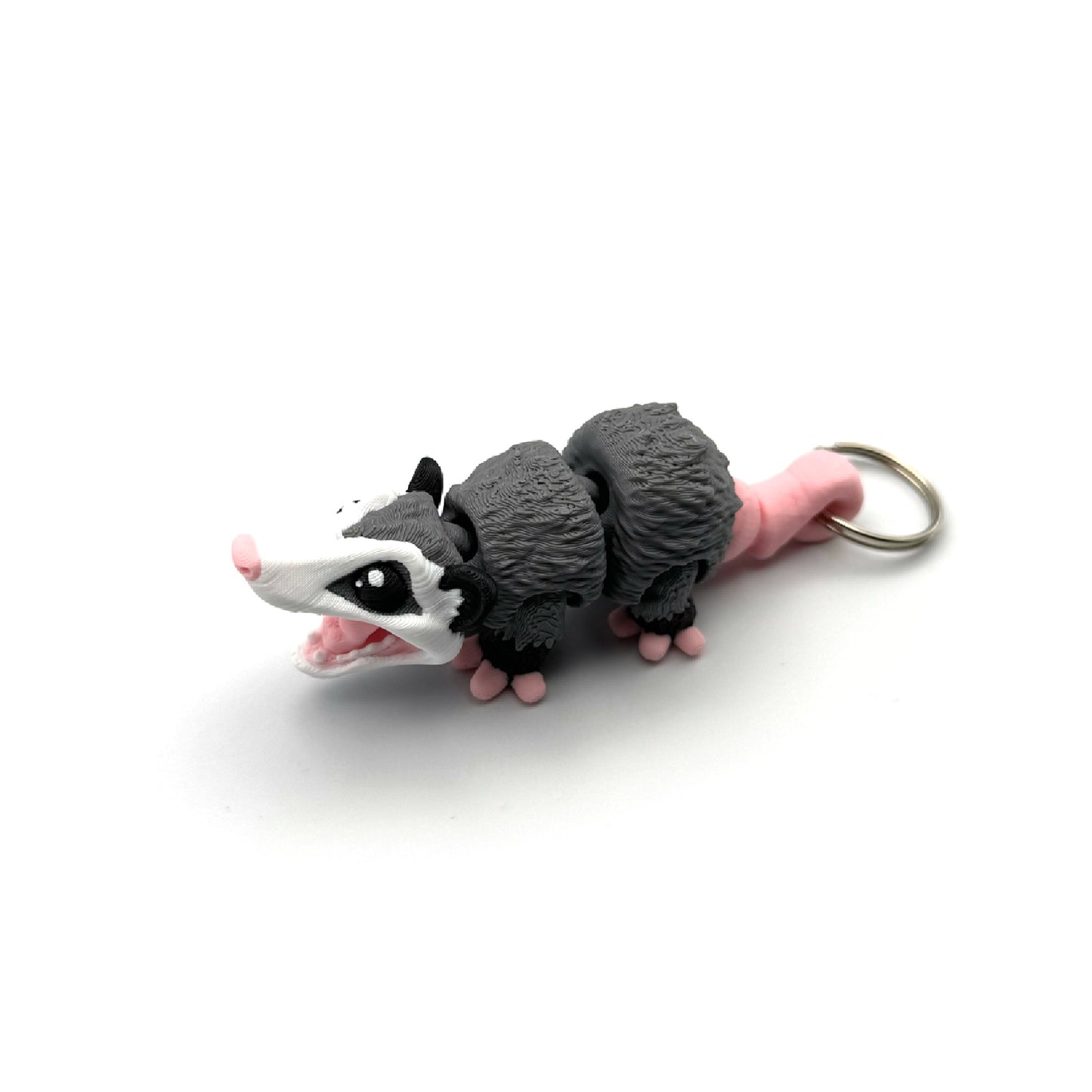 3D Printed Fidget Possum Keychain