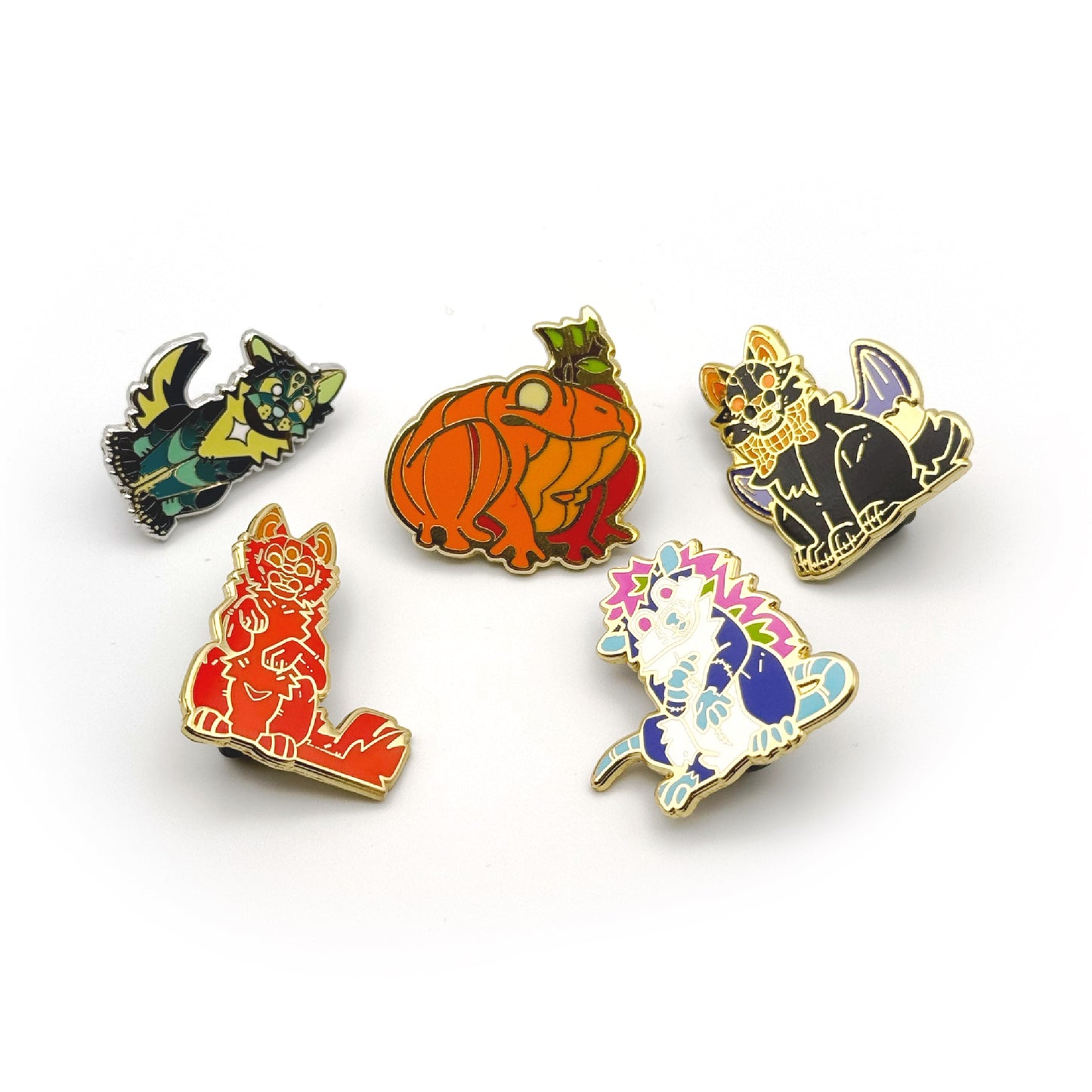 The Mascots Enamel Pin Set