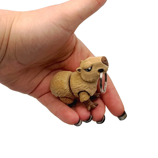 3D Printed Fidget Capybara Keychain