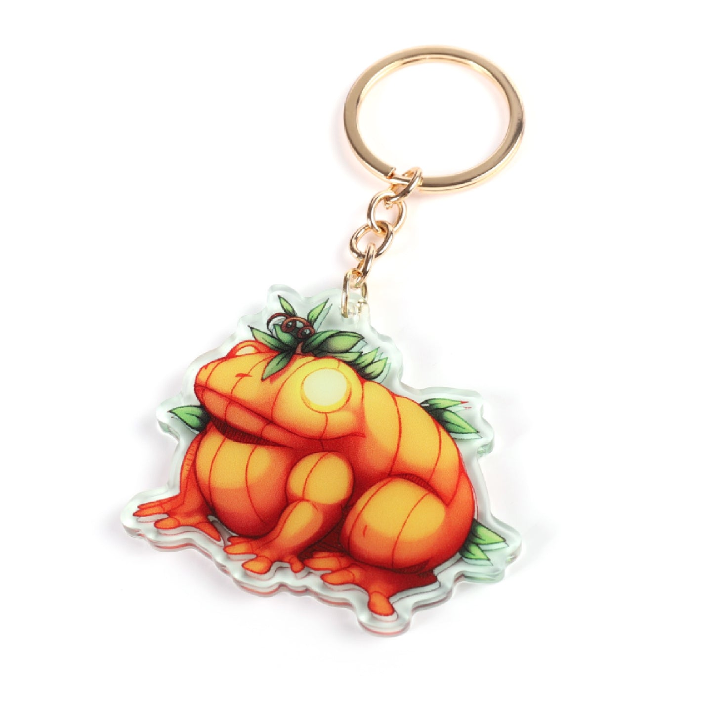 Pumpkin Frog Keychain