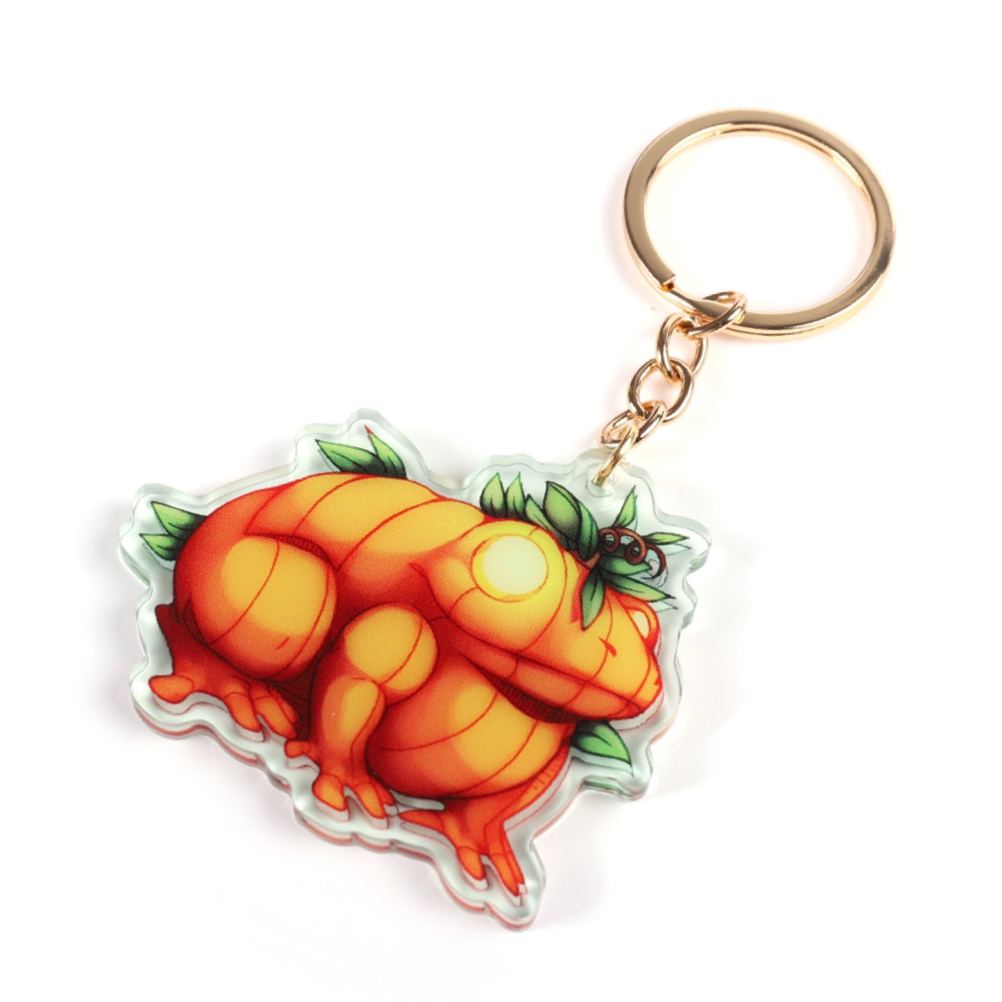 Pumpkin Frog Keychain