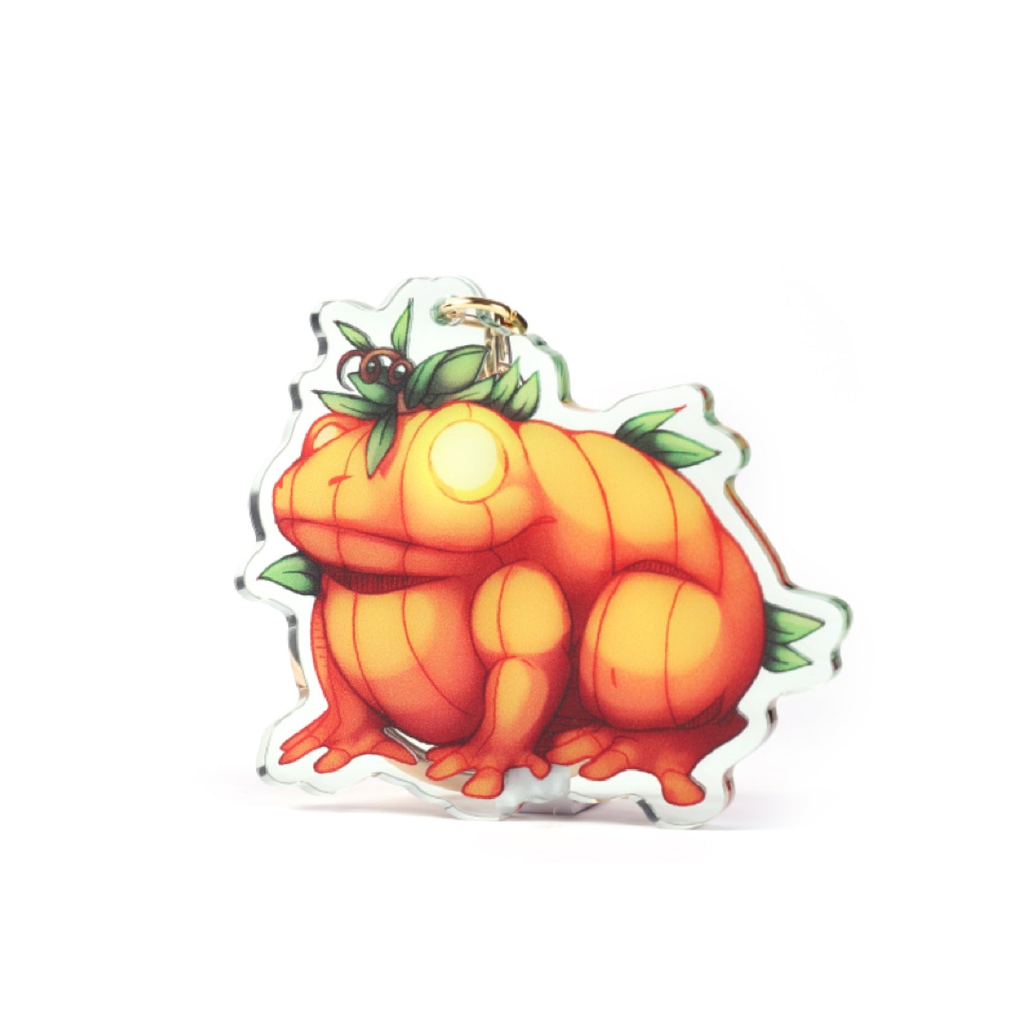 Pumpkin Frog Keychain