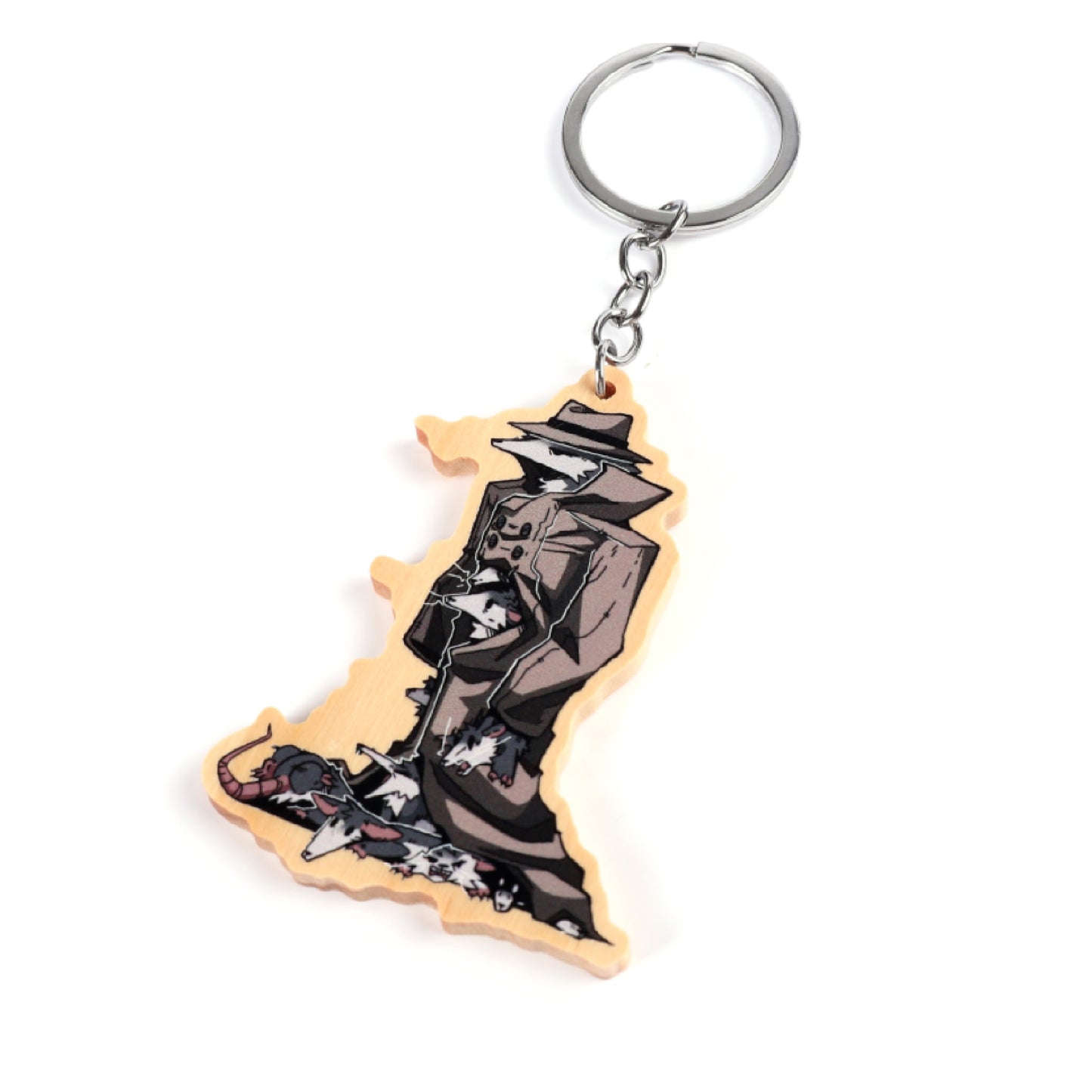 The Jerry Gang Wooden Keychain