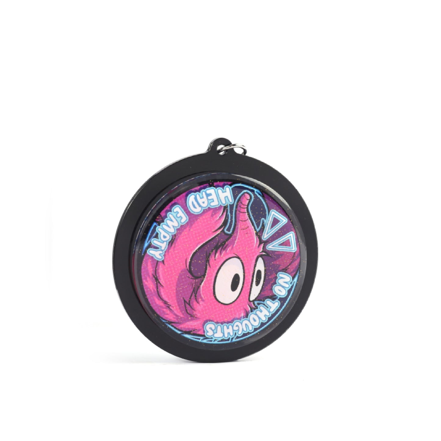 Head Empty Worm on a String Spinning Acrylic Keychain