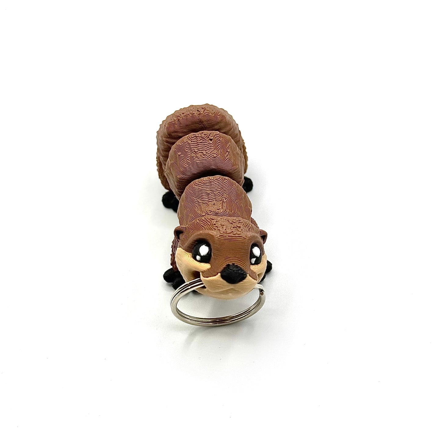 3D Printed Fidget Otter Keychain