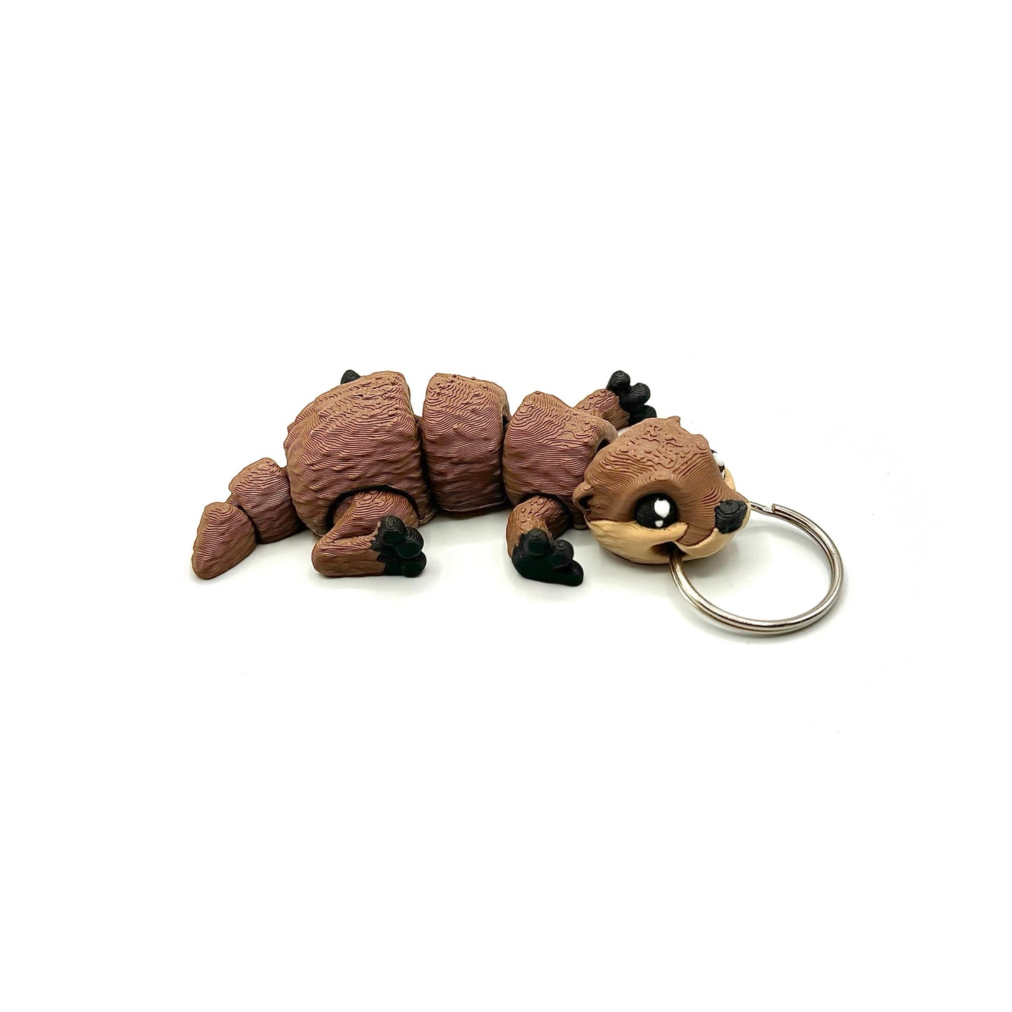3D Printed Fidget Otter Keychain