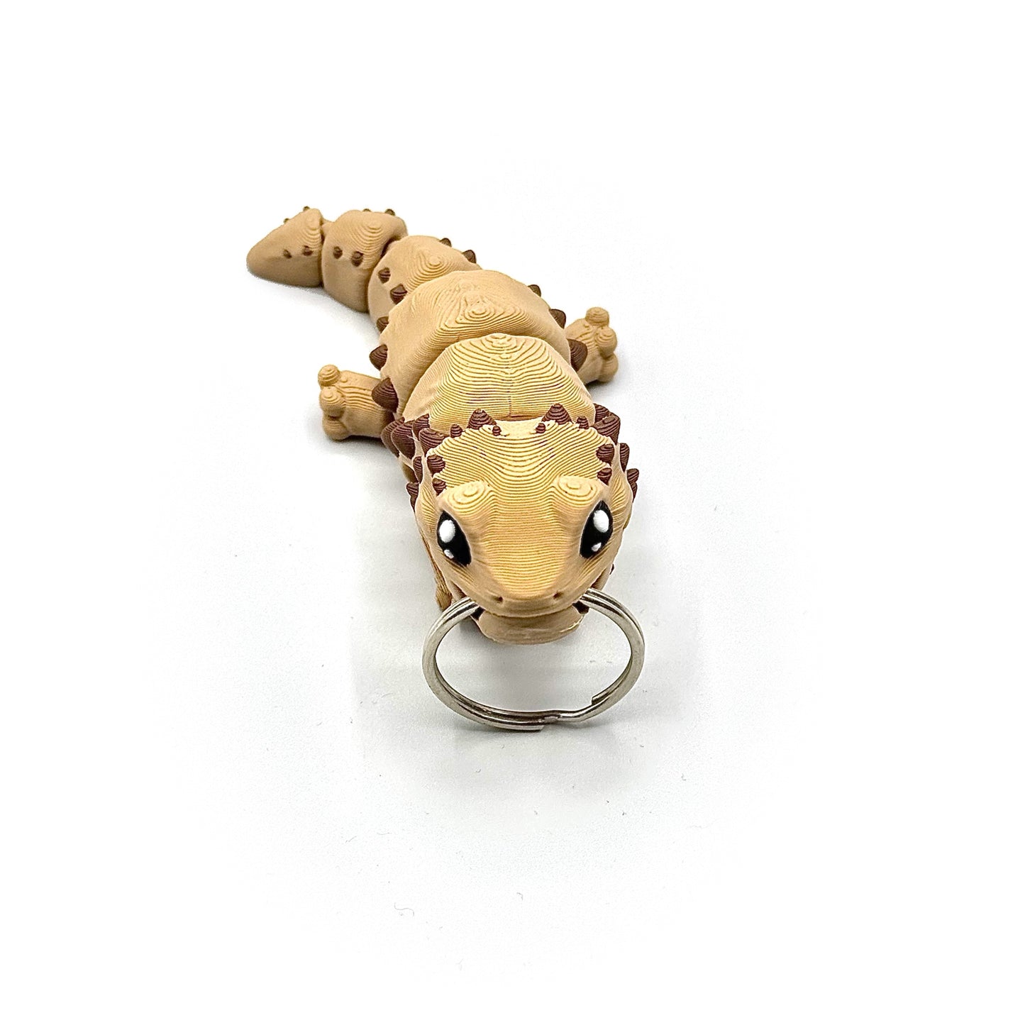 3D Printed Fidget Bearded Dragon Keychain