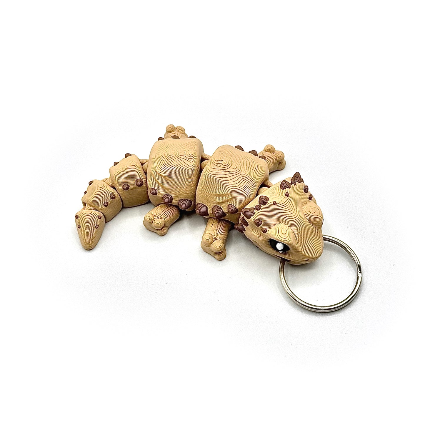 3D Printed Fidget Bearded Dragon Keychain