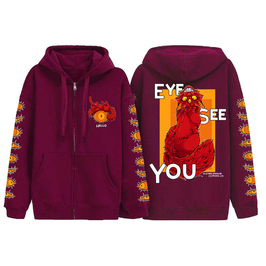 Eye See You Zip-Up Hoodie