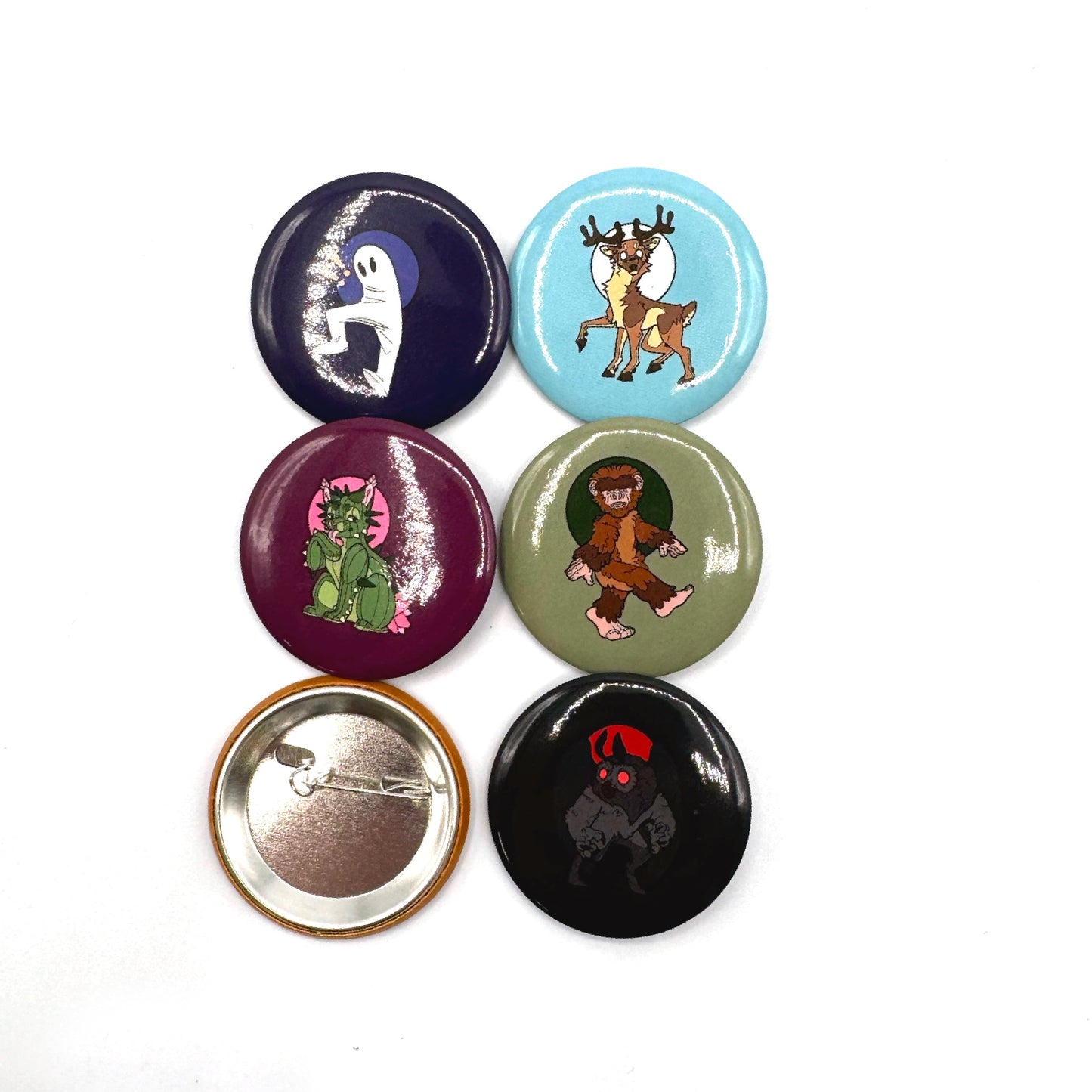 Cryptids Button Pin Set (Series One)