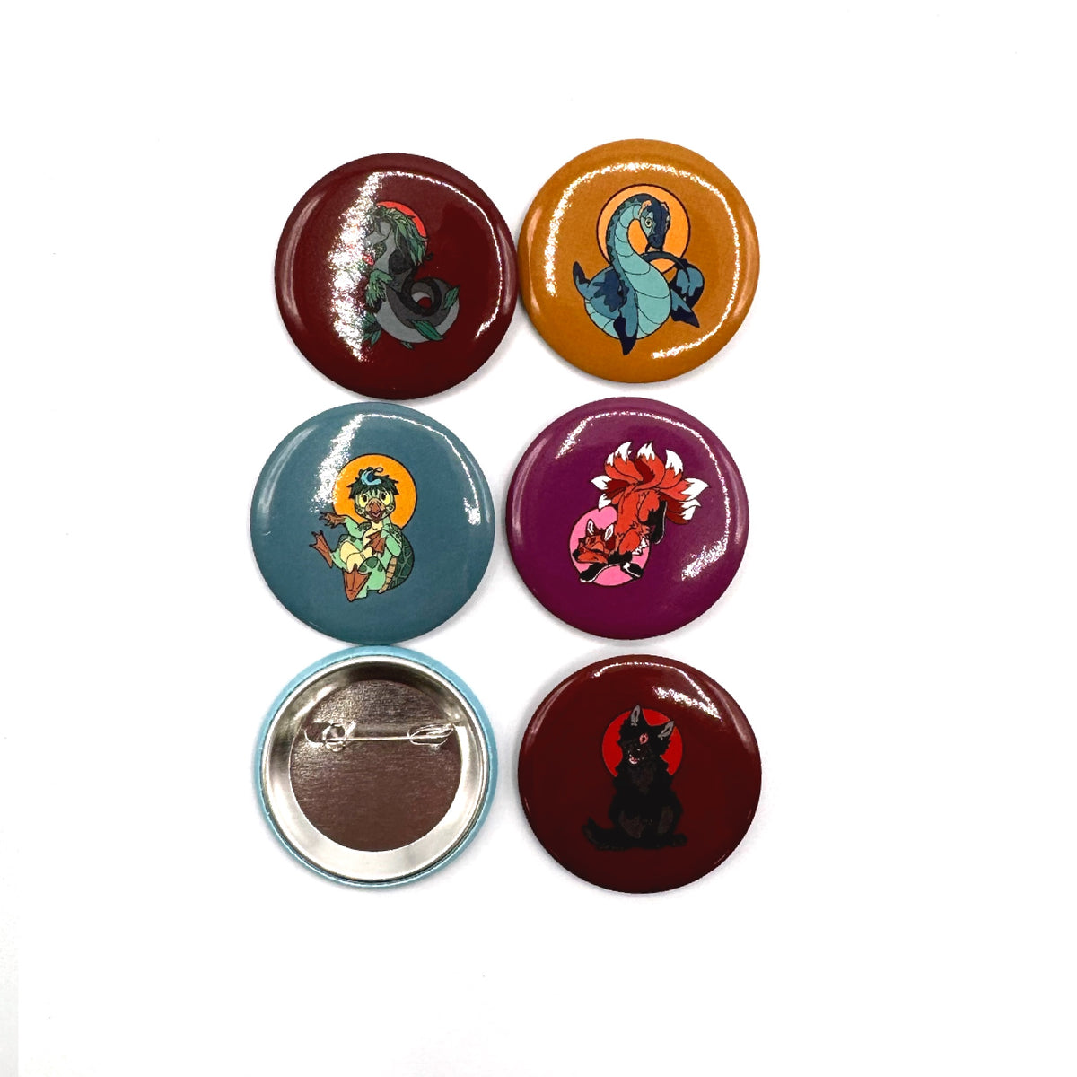 Folk Button Folk & Fable Button Pin Set (Series One) – Playing Possum Clothing Co.