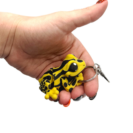 3D Printed Fidget Poison Dart Frog Keychain