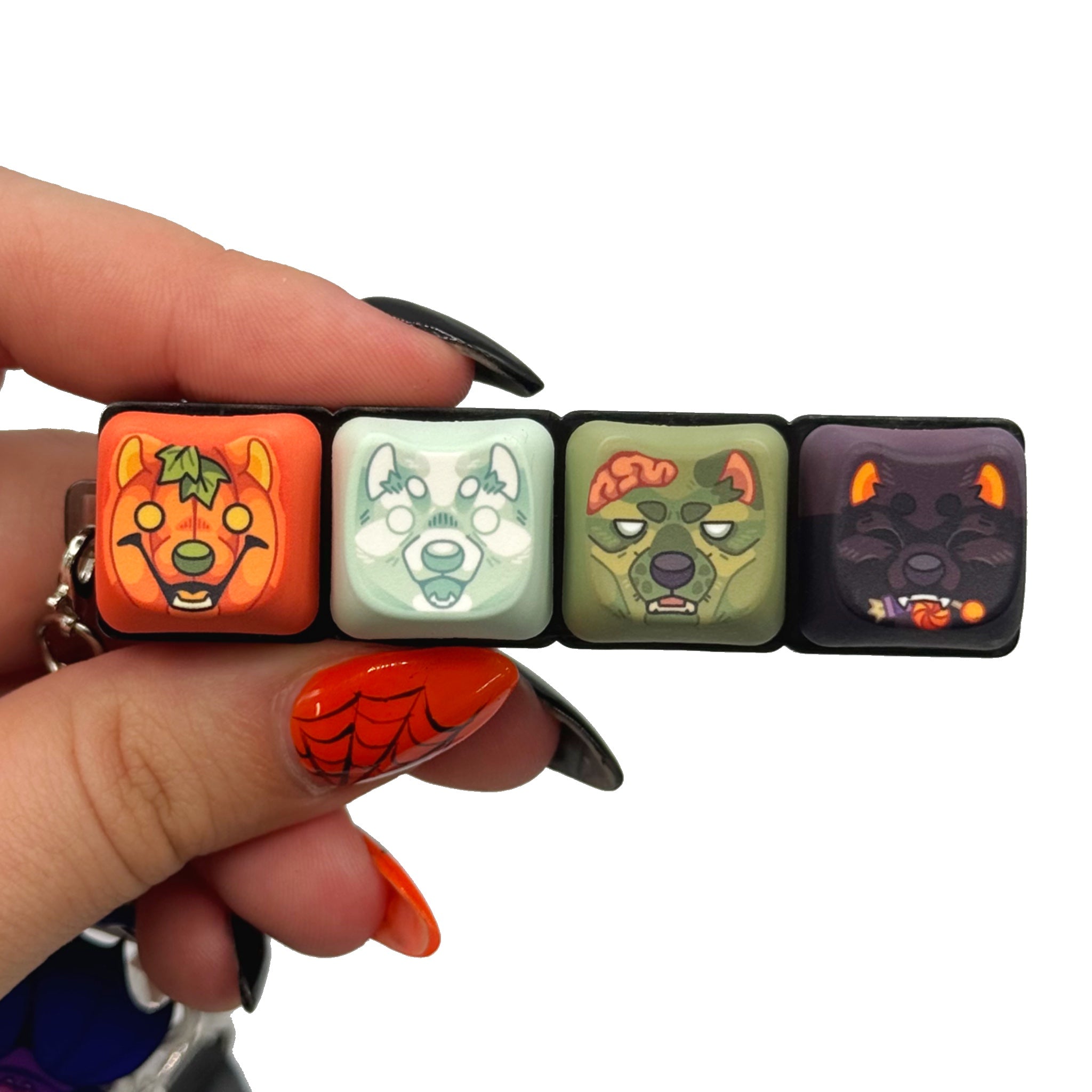 Limited Edition] Monster Dogs Halloween Clicky Keyboard Keychain