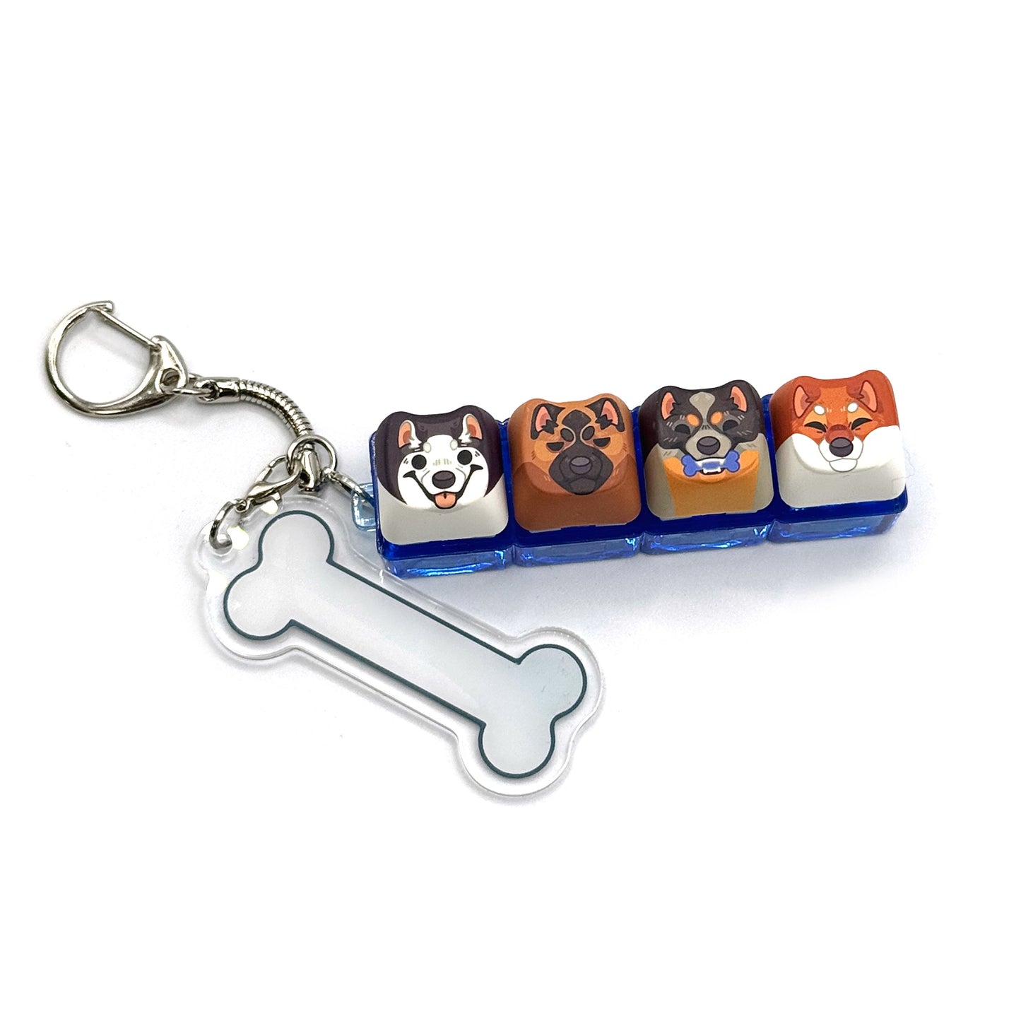 Dogs Keyboard Keychain