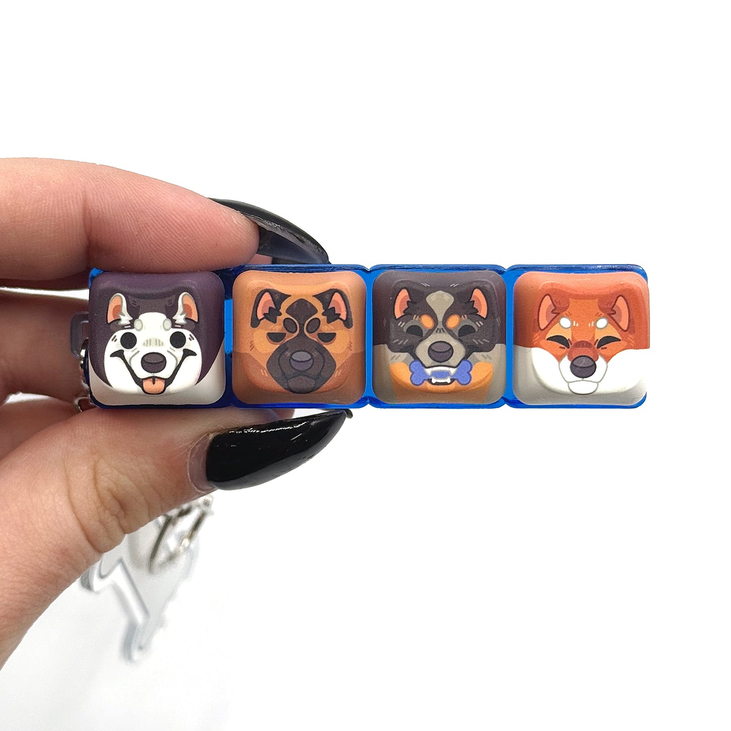 Dogs Keyboard Keychain