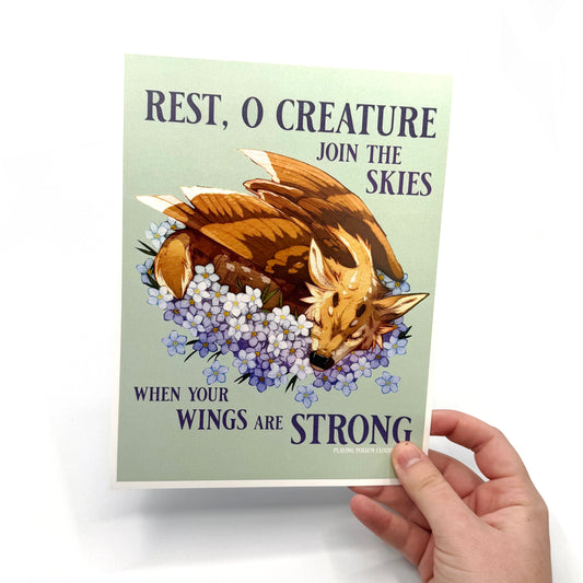 Rest O' Creature Art Print