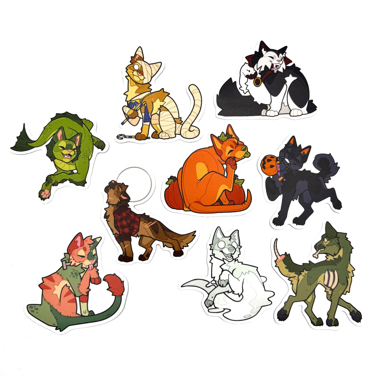 [Limited Edition] Monster Cats and Dogs Sticker Set