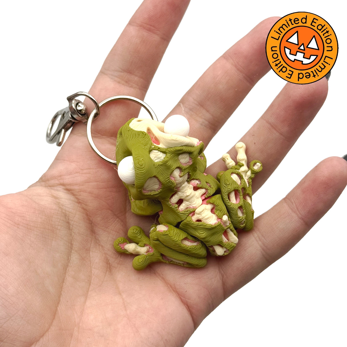[Limited Edition] Zombie Frog 3D Printed Fidget Keychain