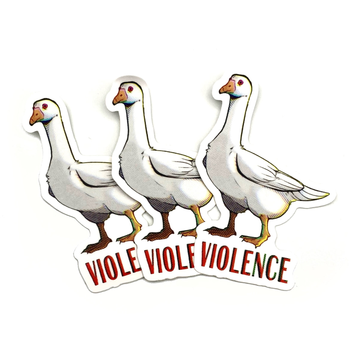 Violent Goose Sticker – Playing Possum Clothing Co.