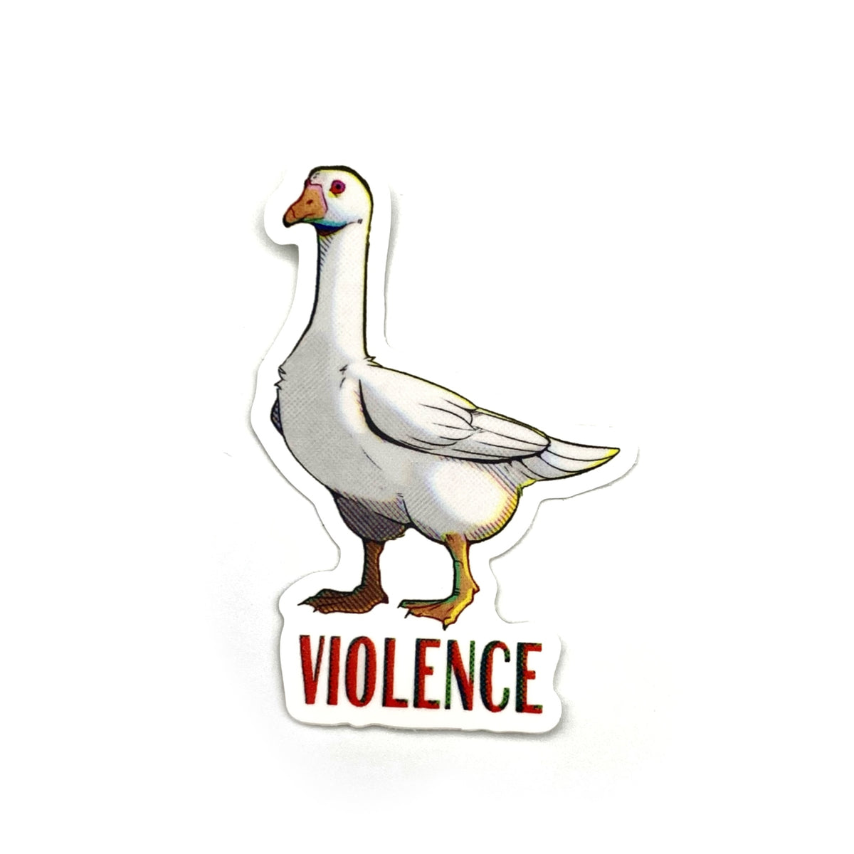 Violent Goose Sticker – Playing Possum Clothing Co.