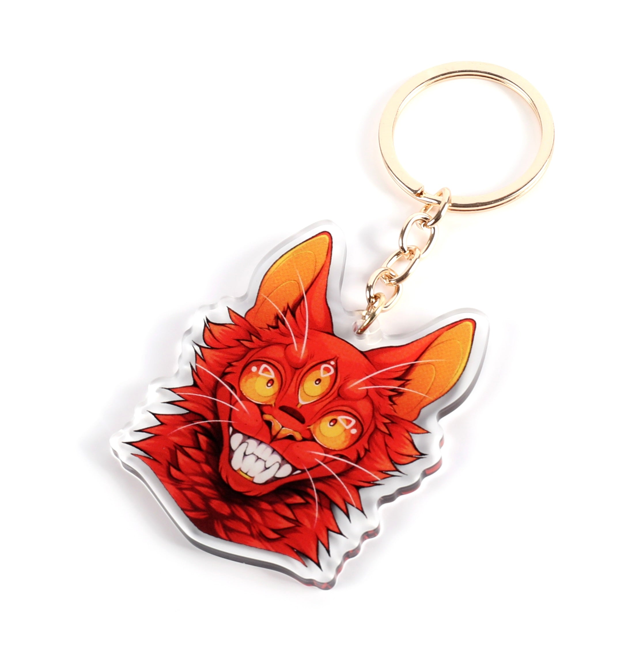 Smiling Seymour Acrylic Keychain – Playing Possum Clothing Co.