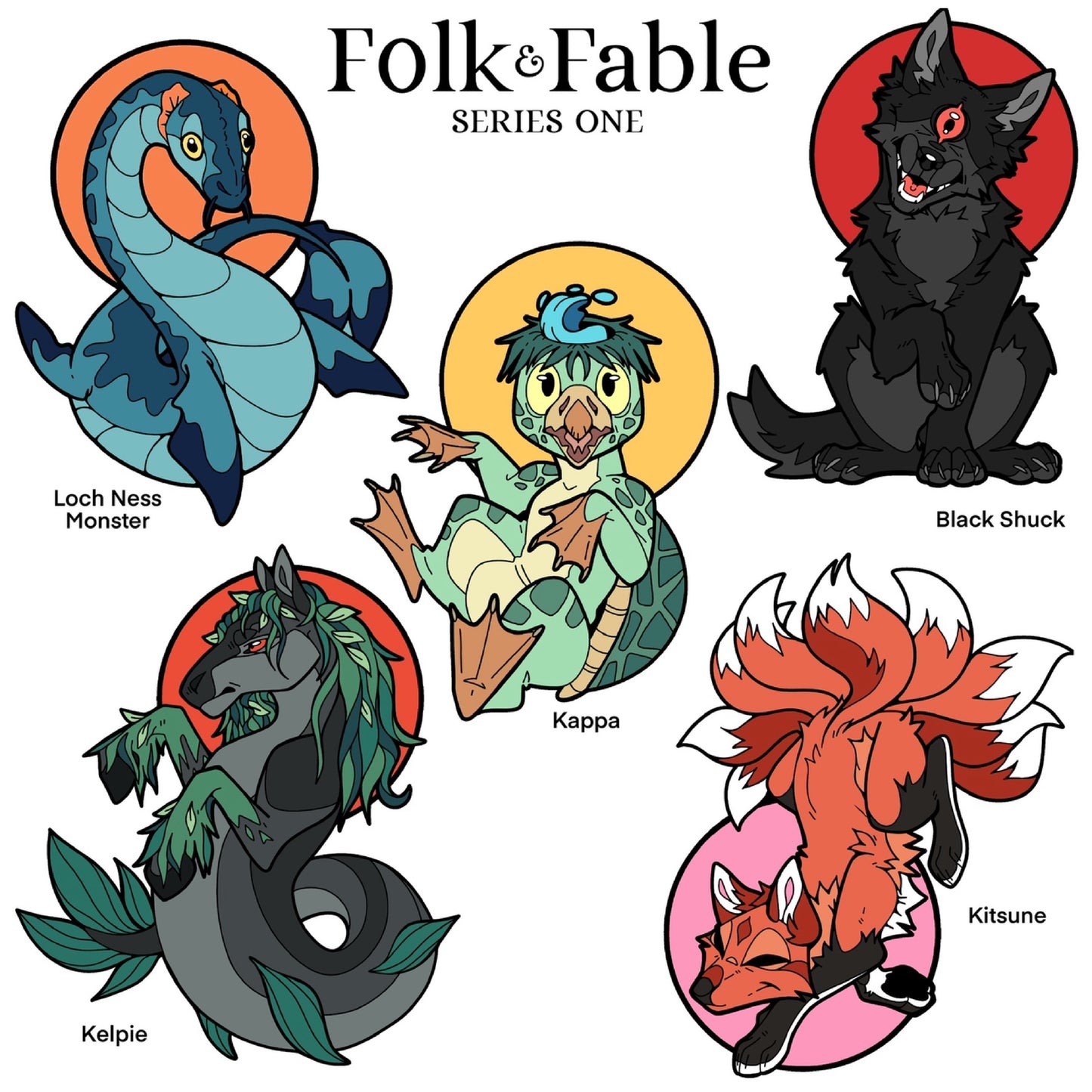 Folk & Fable Enamel Pin Set (Series One)