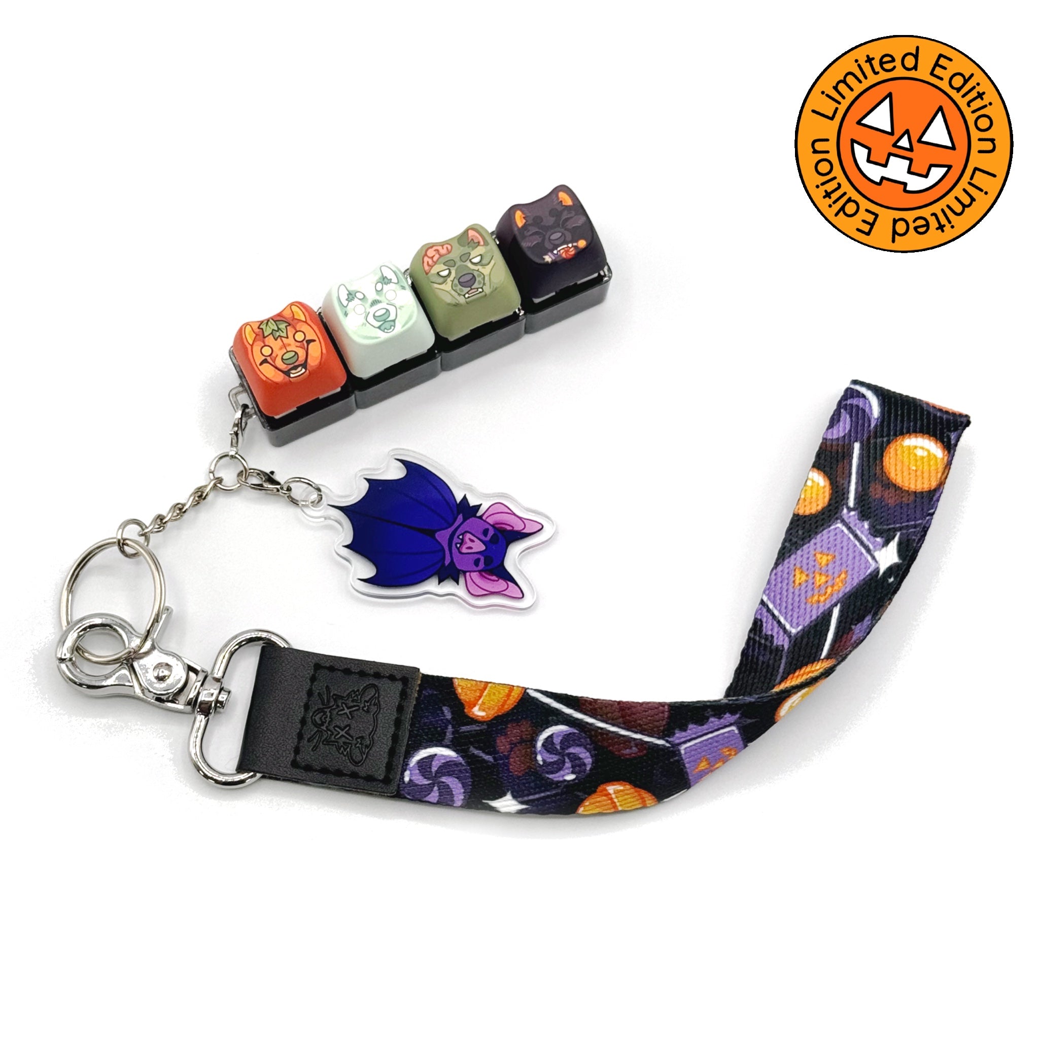 Limited Edition] Monster Dogs Halloween Clicky Keyboard Keychain