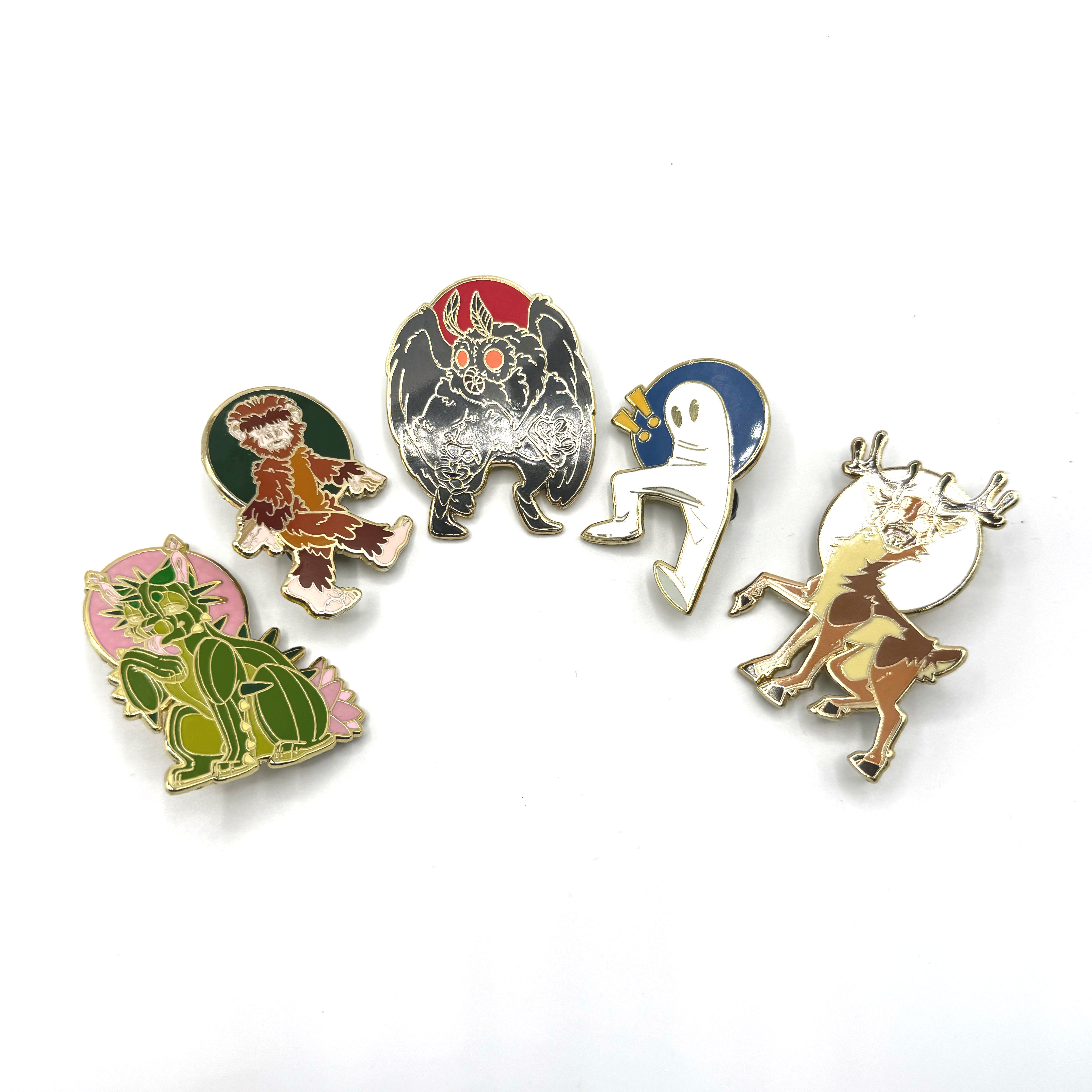 Cryptids Enamel Pin Set (Series One) – Playing Possum Clothing Co.