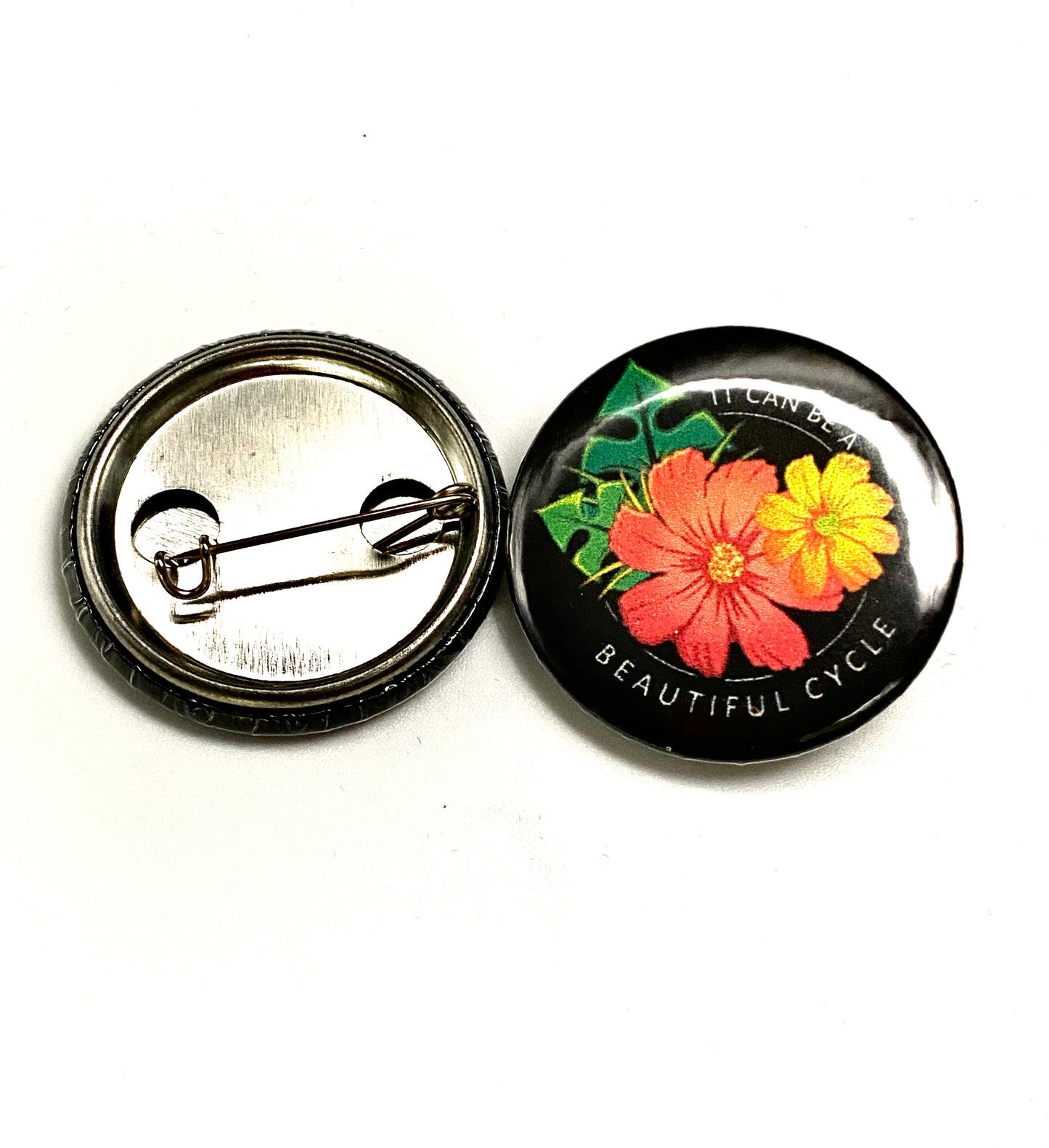 Beautiful Cycle (Front) Button Pin