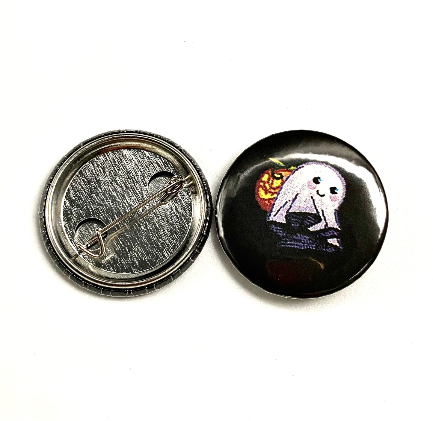 Pixel Ghost Button Pin