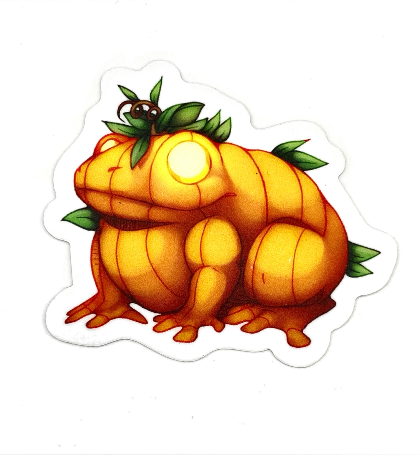 Pumpkin Frog Sticker