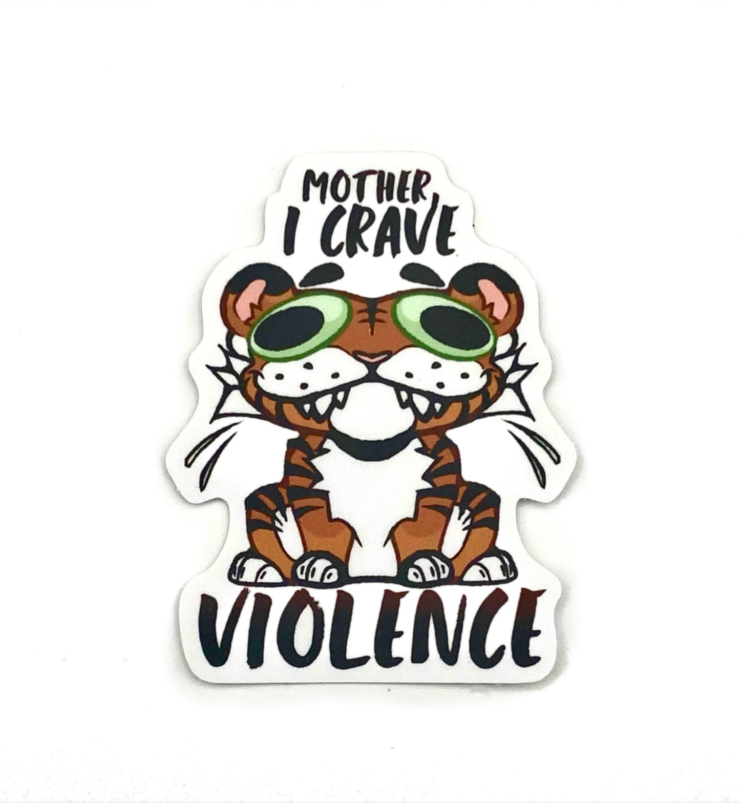 Violent Tiger Sticker