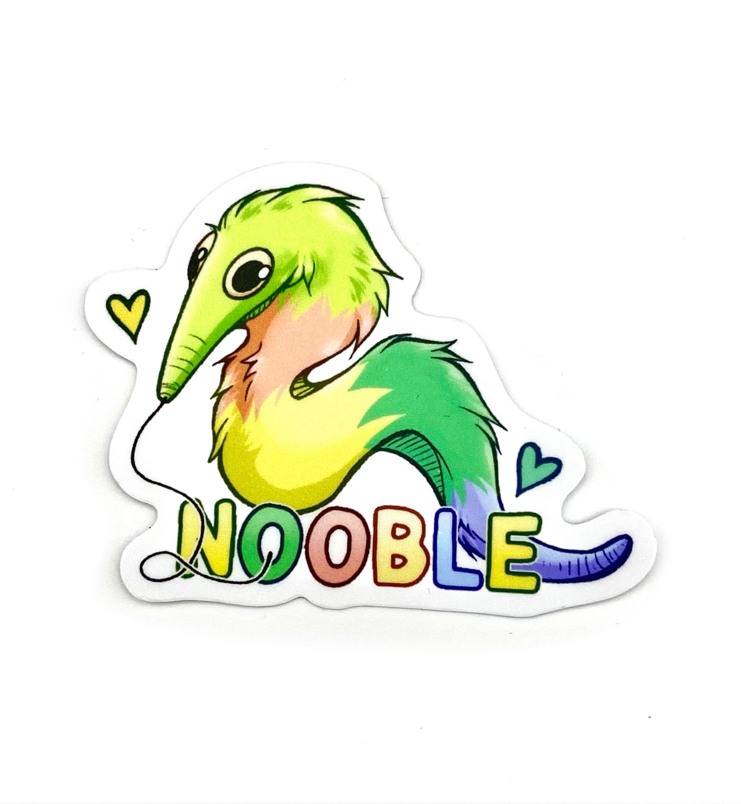 Nooble Worm on a String Sticker